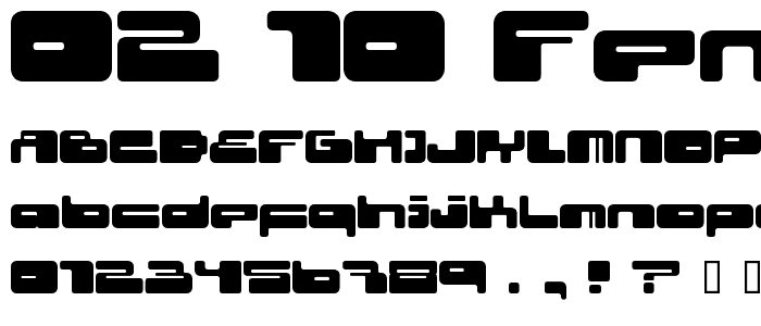 02.10 fenotype font